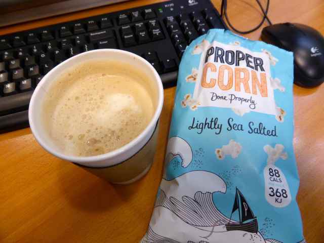popcorn and coffee
