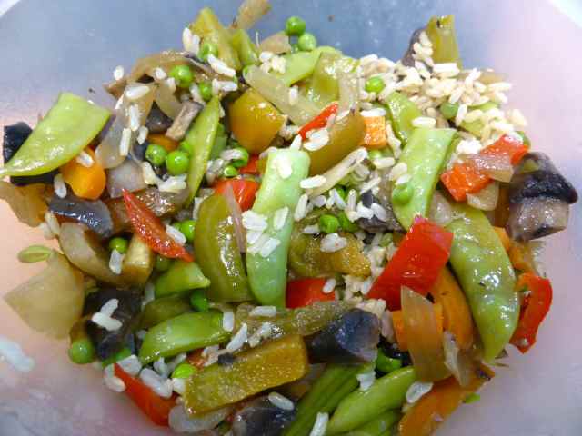 veggies and rice
