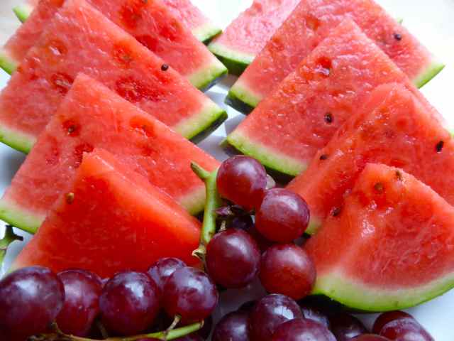 watermelon and grapes 5-7