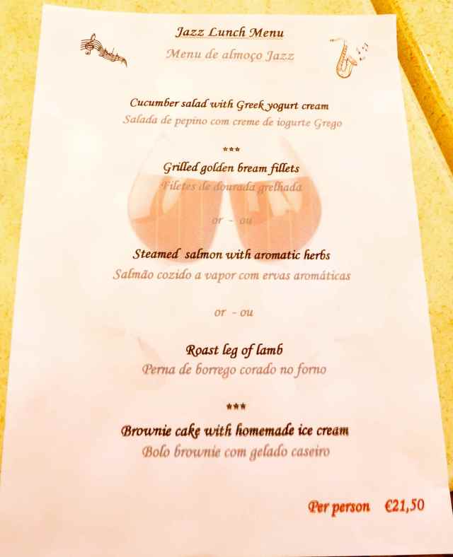 Fortaleza da Luz menu