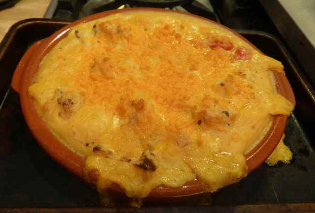 baked cauliflower cheez