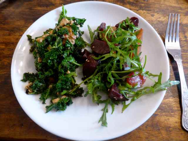 kale and green salad