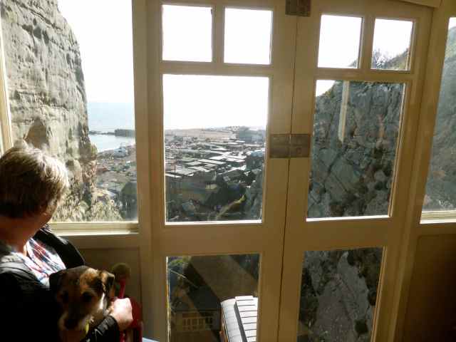 Inside Hastings lift